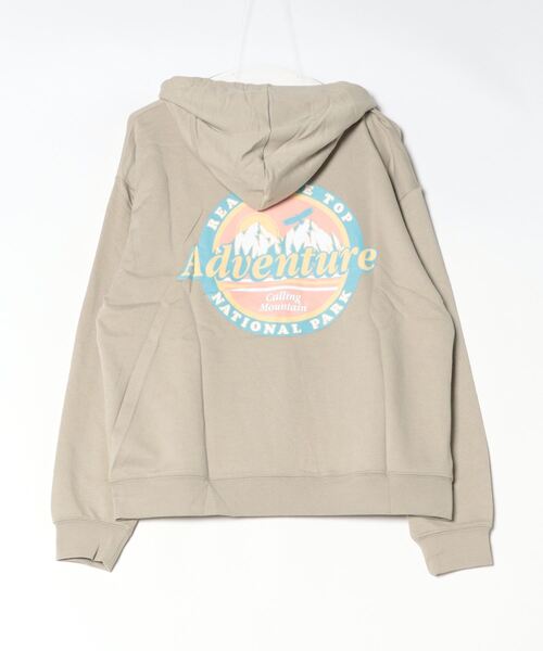 MODISH GAZE(モディシュガゼ)の「Adventure裏毛プルパーカー(パーカー・メンズ・グレイッシュベージュ/オフホワイト/チャコールグレー・MEDIUM/LARGE)」の18枚目の写真
