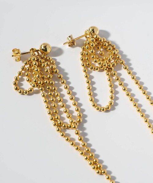 Ops.（オプス）の「ピアス 金属アレルギー対応 シルバー925 ゴールド 【ruban-dot リュバン・ドット】（ピアス（両耳用）・レディース・イエローゴールド/シルバー・ONE SIZE）」の18枚目の写真