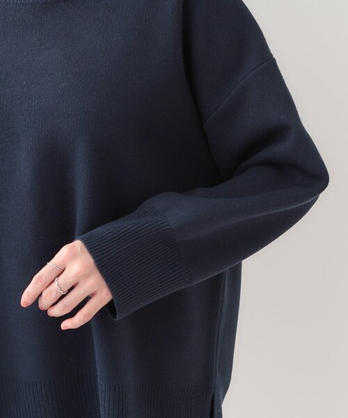 SHOO・LA・RUE（シューラルー）の「【S-LL/洗える】スウェットライク オーバーサイズニット（ニット/セーター・レディース・ネイビー/ベビーピンク/ナチュラル/ホワイト系5・01/02/03/04）」の6枚目の写真