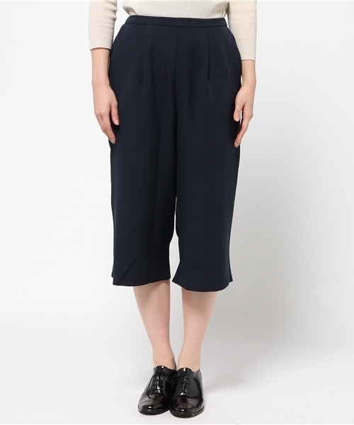 koe（コエ）の「クロップドワイドパンツ（その他パンツ・レディース・アイボリー/ネイビー/キャメル/ワインレッド・MEDIUM/LARGE/SMALL）」の5枚目の写真