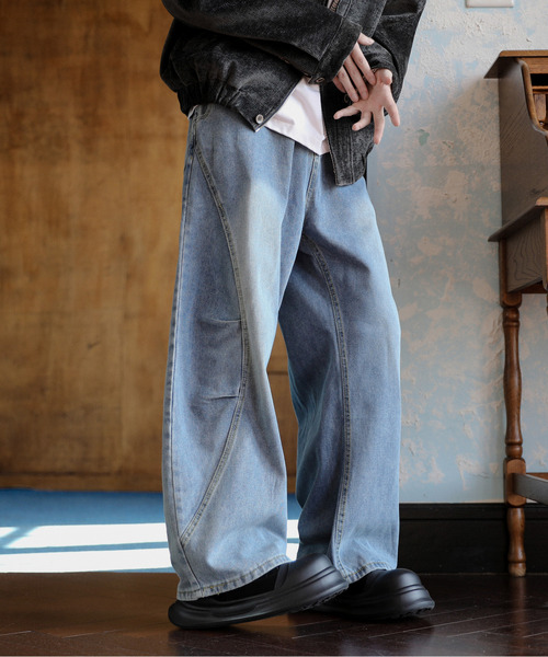 LOOSEシルエットデニムGジャン　ヴィンテージブルー 505ZX デニムジャケット Gジャン セットアップ セルビッジ|EDWIN