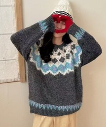 【新色展開】ノルディックパターンニット