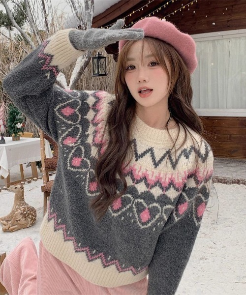 GEMEDA（ジェメダ）の「【新色展開】ノルディックパターンニット