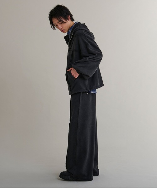 Ellno Loset(エルノロゼット)の「オーバーダイスウェットパンツ/SETUP対応(スウェットパンツ・メンズ・ブラック・SMALL/LARGE/MEDIUM)」の20枚目の写真