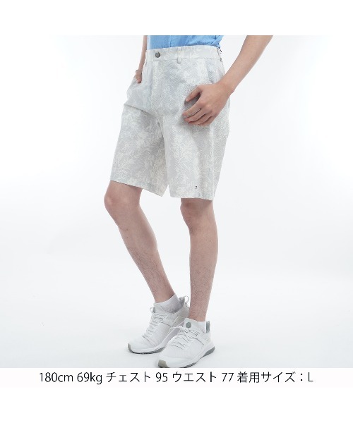 【即発】トミー ヒルフィガー   ショートパンツ トミーヒルフィガー ストレッチ ショートパンツ 38 紺 マルチ柄