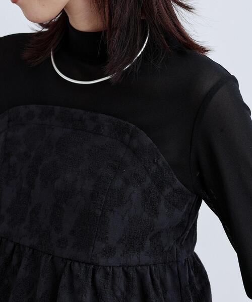 GALLEST(ギャレスト)の「【セレモニー/セットアップ可能】フローラルジャカードトップス(シャツ/ブラウス・レディース・ライトグレー/ブラック・38)」の8枚目の写真