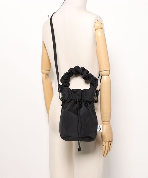 Drifter（ドリフター）の「GATHER HANDLE POUCH／ギャザーハンドルポーチ（ショルダーバッグ・レディース・ブラック/ピンク/ブルー/ケリーグリーン/ブラウン/ピーコックグリーン系・FREE）」の8枚目の写真