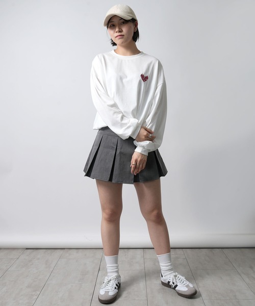 Starting Over（スターティングオーバー）の「plain stitch print embroidery t-shirt long sleeve / 天竺 プリント 刺繍 Tシャツ 長袖（Tシャツ/カットソー・メンズ・ブラック/ホワイト/チャコールグレー/ホワイト×レッド/ホワイト×ブルー/ブラック系その他/ホワイト系その他/ブラック×レッド/ホワイト系その他2/ホワイト系その他3/ブラック系その他2・M/L）」の18枚目の写真