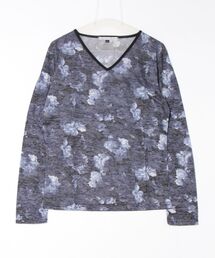【Growth by Grail】フラワープリントVネックL/S