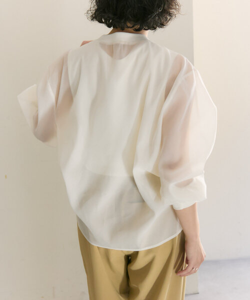 2点セット》インナー付きシアーブラウス【SUM1 STYLE(スミ