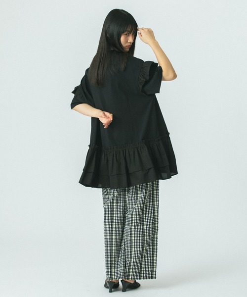 CHECK SUCKER EASY PANTS（その他パンツ）｜ROSE BUD（ローズ