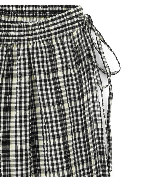 ROSE BUD（ローズバッド）の「CHECK SUCKER EASY PANTS（その他パンツ・レディース・ブラック/ベージュ/オレンジ・ONE SIZE）」の12枚目の写真