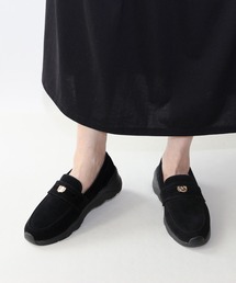 Fin（フィン）の「コインローファー厚底スリッポン【低反発スポンジ入り】（スリッポン）」