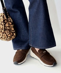 Fin（フィン）の「コインローファー厚底スリッポン【低反発スポンジ入り】（スリッポン）」