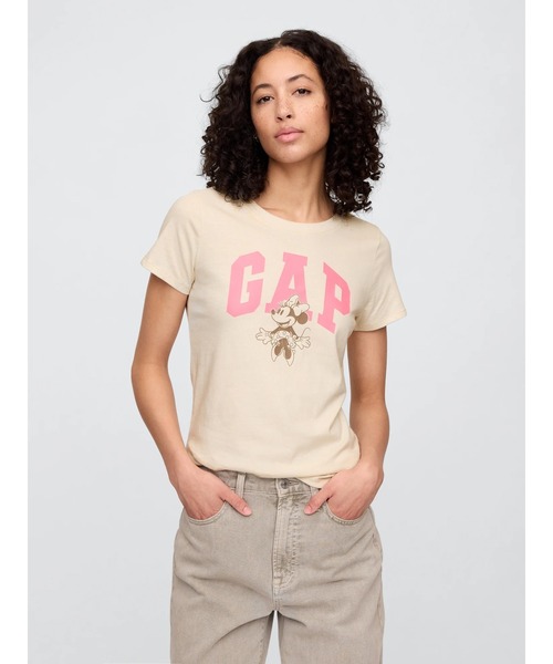 セール】Gap × ディズニー ミニーマウス GAPロゴTシャツ（Tシャツ