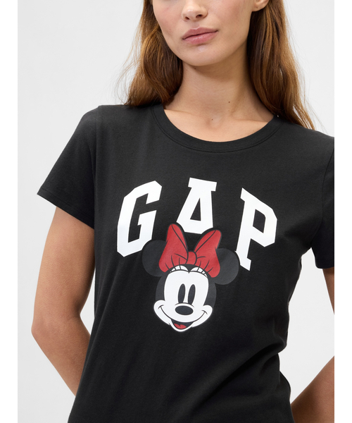 GAP(ギャップ)の「Gap × ディズニー ミニーマウス GAPロゴTシャツ(Tシャツ/カットソー・レディース・ブルー/イエロー/ベージュ/グリーン/コーラル/ブラック/ライトベージュ/グレー/パープル/ブラック系その他・XS/XXS/XL/L/M/S)」の3枚目の写真