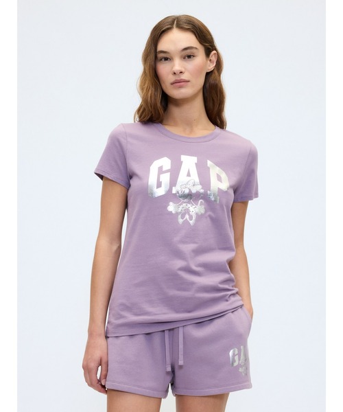 GAP(ギャップ)の「Gap × ディズニー ミニーマウス GAPロゴTシャツ(Tシャツ/カットソー・レディース・ブルー/イエロー/ベージュ/グリーン/コーラル/ブラック/ライトベージュ/グレー/パープル/ブラック系その他・XS/XXS/XL/L/M/S)」の8枚目の写真