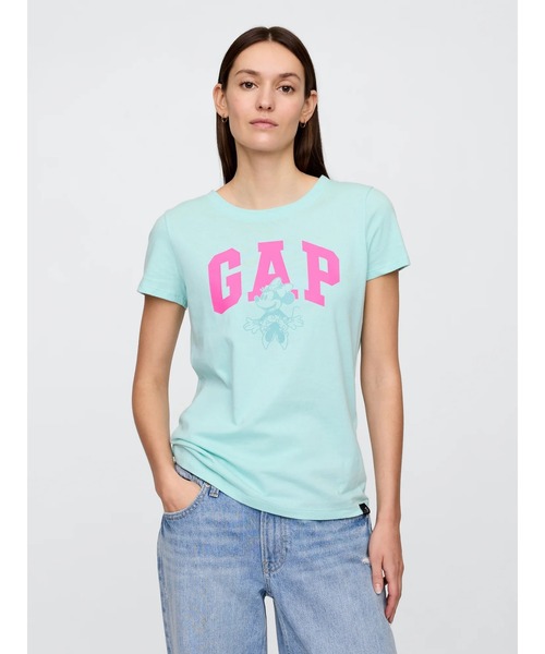 セール】Gap × ディズニー ミニーマウス GAPロゴTシャツ（Tシャツ