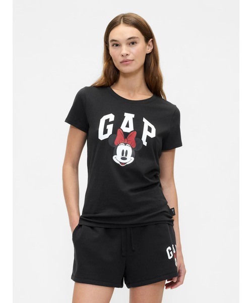 GAP(ギャップ)の「Gap × ディズニー ミニーマウス GAPロゴTシャツ(Tシャツ/カットソー・レディース・ブルー/イエロー/ベージュ/グリーン/コーラル/ブラック/ライトベージュ/グレー/パープル/ブラック系その他・XS/XXS/XL/L/M/S)」の2枚目の写真