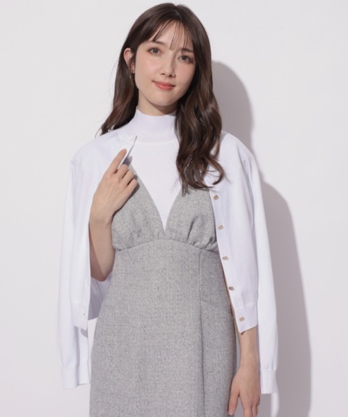 新品❤︎マイストラーダ❤︎ハイネックノースリニット マイストラーダ Mystrada ハイネックゆるニット （白） -靴