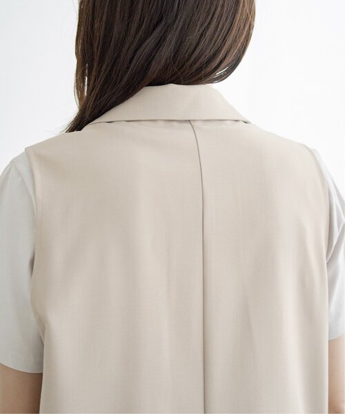 ikka（イッカ）の「リネンライクテーラードジレ（ベスト・レディース・ベージュ/ブラック・L/M/S）」の20枚目の写真