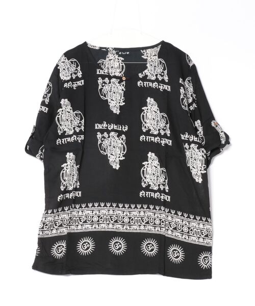チャイハネ(チャイハネ)の「【チャイハネ】クリシュナMEN'Sトップス(その他トップス・メンズ・ブラック/グリーン/ホワイト/パープル/マスタード/ブルー・FREE)」の9枚目の写真