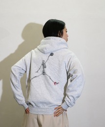 THRIFTY LOOK / スリフティールック JUMP SKULL PULL HOODIE ジャンプスカル プルオーバーパーカー