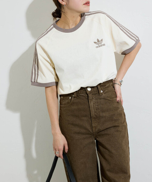 Maa様3点❤️adidas originals♡♡激かわラインいりトップス半袖t アディダス アディカラースリーストライプス ピンストライプ半袖