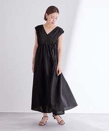 UR'S（ユアーズ）の「前後Vネックギャザーワンピース（ワンピース）」