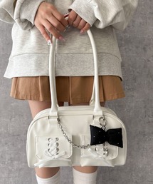 WEGO/レースアップボストンバッグ