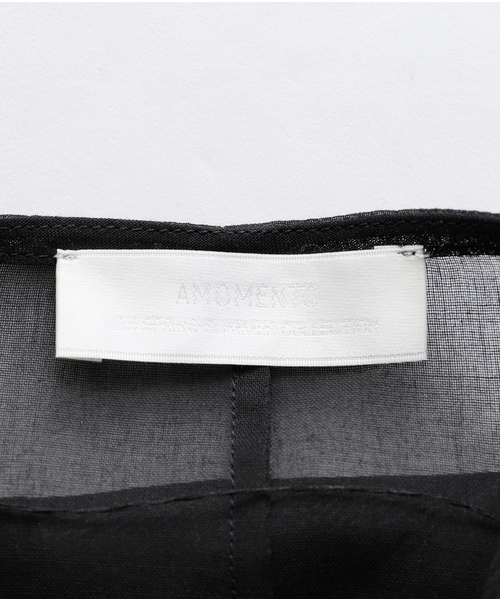 AMOMENTO(アモーメント)の「【AMOMENTO / アモーメント】 KNOTTED COLLAR TOP AM25SSW03TO(シャツ/ブラウス・レディース・ブラック・1)」の5枚目の写真