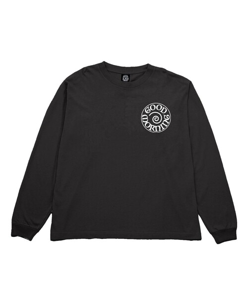 GOOD MORNING TAPES（グッドモーニングテープ）の「【Good Morning Tapes/グッドモーニングテープス】 SPIRAL LOGO LS TEE（Tシャツ/カットソー・メンズ・ブラック・L/M）」の4枚目の写真