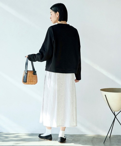 Sunny clouds（サニークラウズ）の「サニークラウズ　ジャカード模様の白魔女ワンピース〈レディース〉（ワンピース・レディース・ホワイト系その他・3L/M/MP/L/LL）」の7枚目の写真