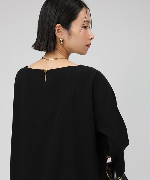 BABYLONE（バビロン）の「ボートネックTブラウス（シャツ/ブラウス・レディース・ブラック/ホワイト・フリー）」の17枚目の写真