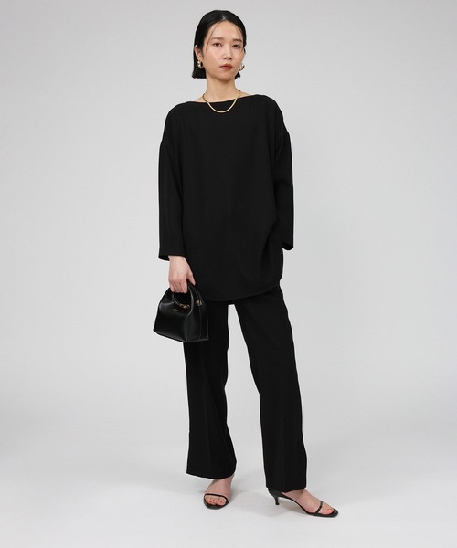 BABYLONE（バビロン）の「ボートネックTブラウス（シャツ/ブラウス・レディース・ブラック/ホワイト・フリー）」の18枚目の写真