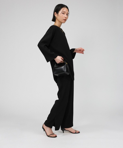 BABYLONE（バビロン）の「ボートネックTブラウス（シャツ/ブラウス・レディース・ブラック/ホワイト・フリー）」の6枚目の写真