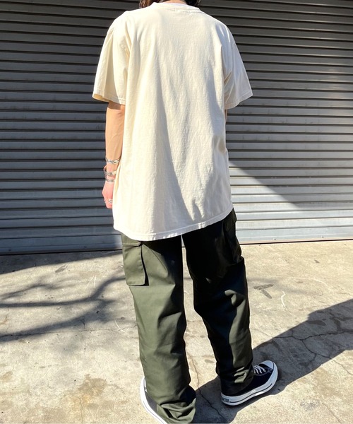 MODISH GAZE(モディシュガゼ)の「【MODISH GAZE】ハート ピグメントTシャツ(Tシャツ/カットソー・レディース・ネイビー/アイボリー・FREE)」の6枚目の写真