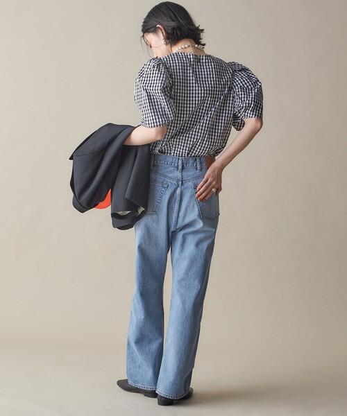 セール】SHIPS NINE CASE:〈手洗い可能〉パフ スリーブ ブラウス