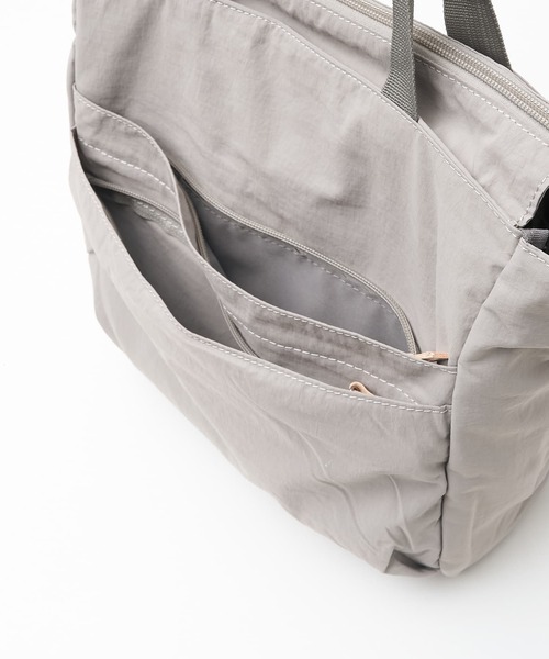 EARTH MADE（アースメイド）の「【WEB限定】【EARTH MADE】10ポケット 2WAYトートバッグ（トートバッグ・レディース・ブラック/ライトベージュ/ライトグレー/キャメル・フリー）」の9枚目の写真