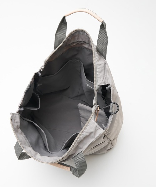 EARTH MADE（アースメイド）の「【WEB限定】【EARTH MADE】10ポケット 2WAYトートバッグ（トートバッグ・レディース・ブラック/ライトベージュ/ライトグレー/キャメル・フリー）」の11枚目の写真