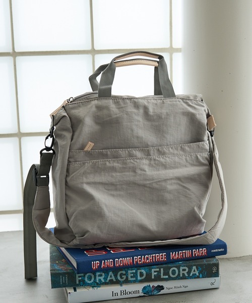 EARTH MADE（アースメイド）の「【WEB限定】【EARTH MADE】10ポケット 2WAYトートバッグ（トートバッグ・レディース・ブラック/ライトベージュ/ライトグレー/キャメル・フリー）」の6枚目の写真