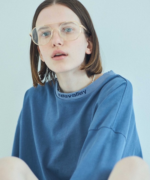 SEA(シー)の「SEAVALLEY スケーターL/S TEE(Tシャツ/カットソー・レディース・ブルー/ブラック/ホワイト・0/1/2)」の6枚目の写真
