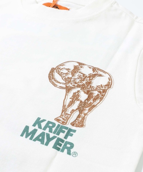 KRIFF MAYER（クリフメイヤー）の「【本体綿100％】ダジャレTシャツ(ザンゾウ)（Tシャツ/カットソー・キッズ・パープル/マスタード/ブラック/セージグリーン/グレー/オフホワイト・170/160/150/140/130/120）」の16枚目の写真