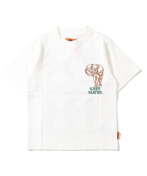 KRIFF MAYER（クリフメイヤー）の「【本体綿100％】ダジャレTシャツ(ザンゾウ)（Tシャツ/カットソー・キッズ・パープル/マスタード/ブラック/セージグリーン/グレー/オフホワイト・170/160/150/140/130/120）」の20枚目の写真