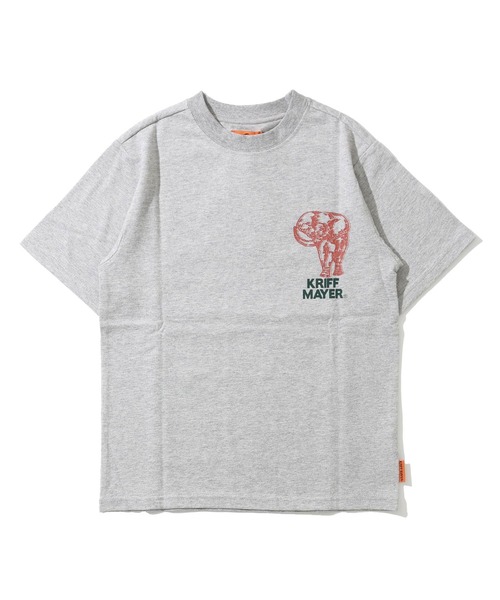 KRIFF MAYER（クリフメイヤー）の「【本体綿100％】ダジャレTシャツ(ザンゾウ)（Tシャツ/カットソー・キッズ・パープル/マスタード/ブラック/セージグリーン/グレー/オフホワイト・170/160/150/140/130/120）」の22枚目の写真