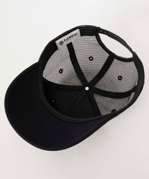 ELEMENT（エレメント）の「ELEMENT メンズ UNION MESH CAP キャップ 【2025年春夏モデル】/エレメントロゴワッペンメッシュキャップ（キャップ・メンズ・ブラック・FREE）」の9枚目の写真