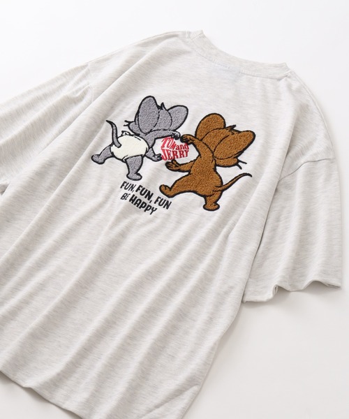 Tom＆Jerry（トムアンドジェリー）の「【Tom & Jerry/トム & ジェリー】サガラ刺繍ハーフスリーブTシャツ（Tシャツ/カットソー・メンズ・ネイビー/ブラック/ブルーグレー/オートミール・LL/L/M）」の13枚目の写真