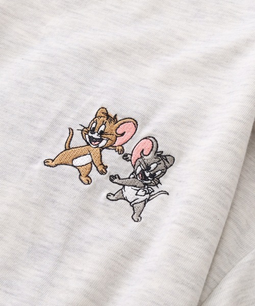 Tom＆Jerry（トムアンドジェリー）の「【Tom & Jerry/トム & ジェリー】サガラ刺繍ハーフスリーブTシャツ（Tシャツ/カットソー・メンズ・ネイビー/ブラック/ブルーグレー/オートミール・LL/L/M）」の12枚目の写真