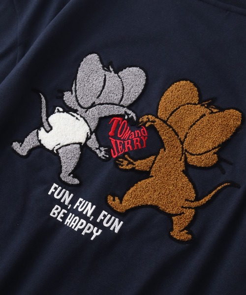 Tom＆Jerry（トムアンドジェリー）の「【Tom & Jerry/トム & ジェリー】サガラ刺繍ハーフスリーブTシャツ（Tシャツ/カットソー・メンズ・ネイビー/ブラック/ブルーグレー/オートミール・LL/L/M）」の19枚目の写真