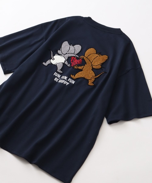 Tom＆Jerry（トムアンドジェリー）の「【Tom & Jerry/トム & ジェリー】サガラ刺繍ハーフスリーブTシャツ（Tシャツ/カットソー・メンズ・ネイビー/ブラック/ブルーグレー/オートミール・LL/L/M）」の18枚目の写真